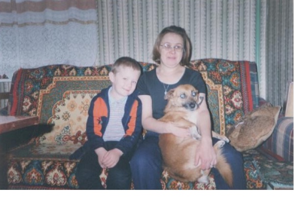 Новгород, 2006 год. Мама Василия Нина Сергеевна с внуком Кириллом.