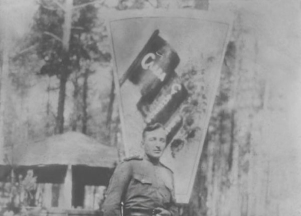 Дмитрий Николаевич Семенов в Германии. Канал Одер-Шпрее. Июнь 1945 года.