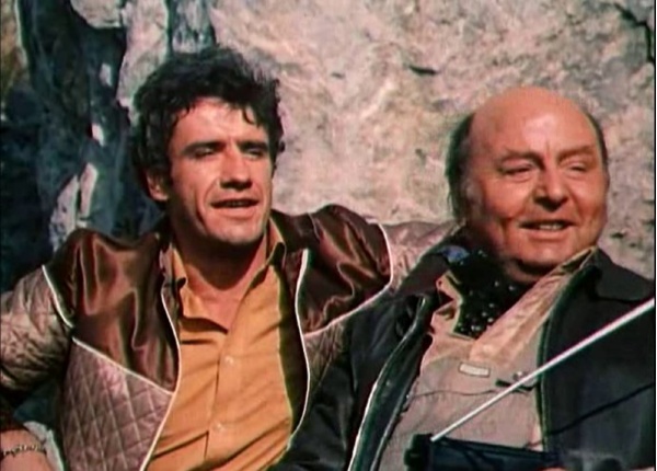 Б. Иванов в роли Джипо (справа). Кадр из т/ф «Мираж» (1983).