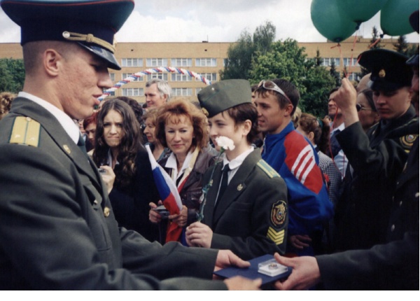 Дмитрий на вручении диплома в Голицынском пограничном институте ФСБ РФ.