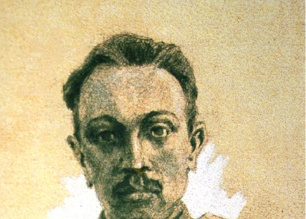 Майор Ю.В. Ряховский (автопортрет). Источник изображения: Ряховский Ю. Путник [авторское издание].