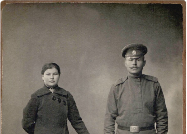 Степан Иванович Ганичев со своей сестрой, Ольгой