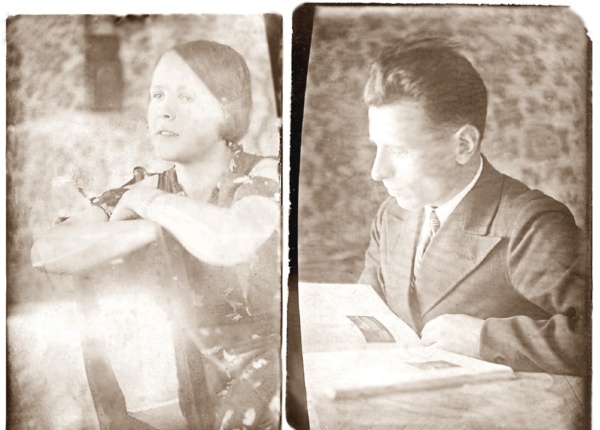 Мария Васильевна Афонина и Тимофей Васильевич Дегтярев. Андомо, 1937 г. (фотографировал Тимофей Васильевич)