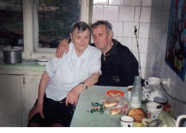 Лидия Алексеевна с мужем. Новгород, начало 2000-х  гг.