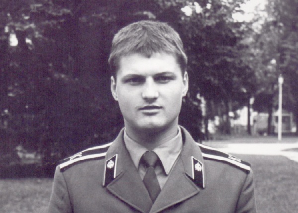 Андрей Максимов, курсант Калининградского высшего военно-инженерного училища. Фото 1983/84 года